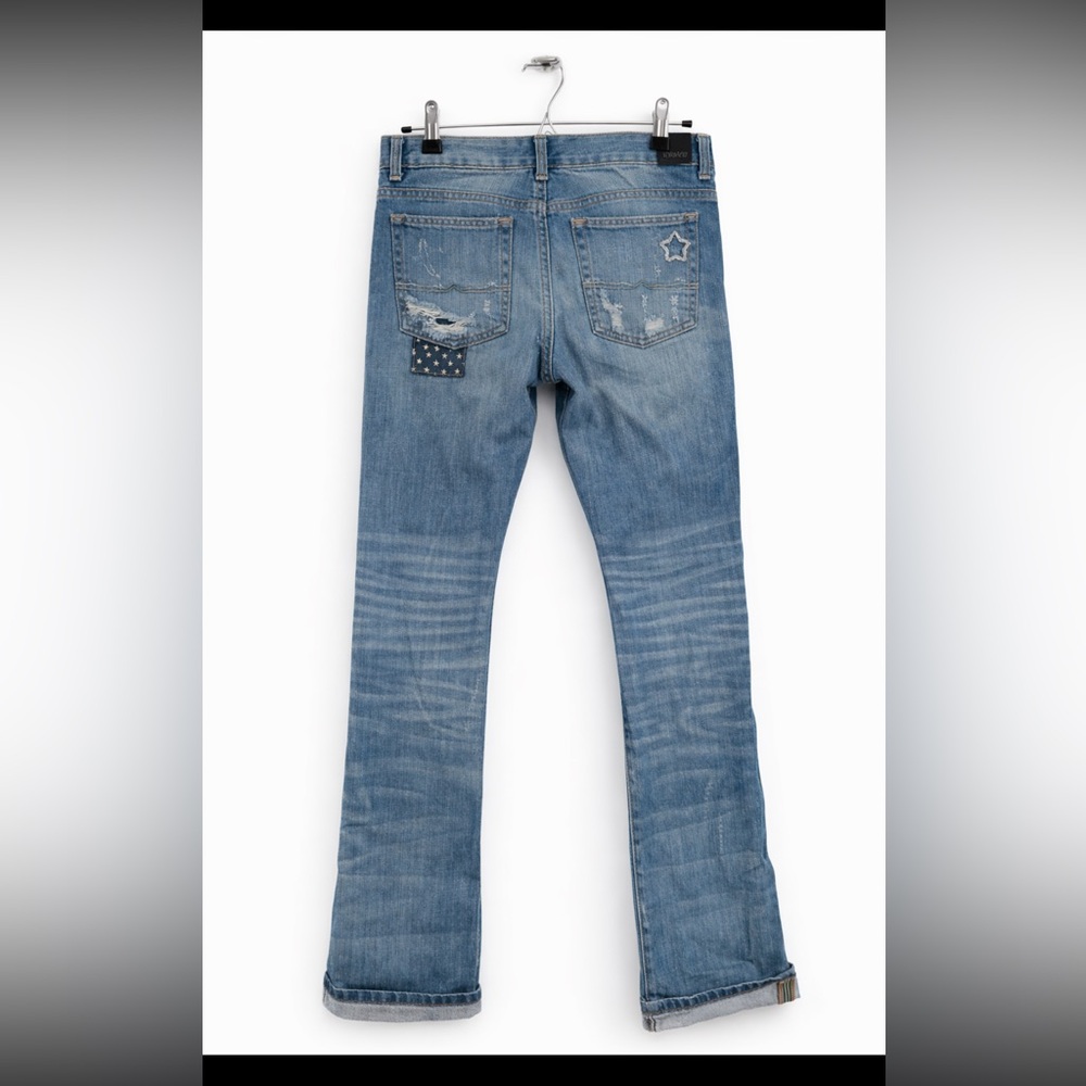 Lucky Brand Riley Distressed Patchwork Jeans - Picture 5 of 5